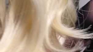 Skinny Blonde Femboy with Twitching Gaping Asshole Cums
