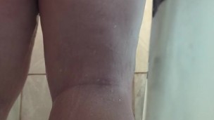 Fat Redneck Bear in shower