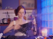 Trying  On White And  Black Underwear / Unpacking Gifts From The Past 8/16