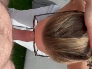 he cums a small drop of sperm on my tongue because his balls are already empty 9/16