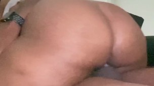 Riding daddy dick until he cum in my juicy pussy