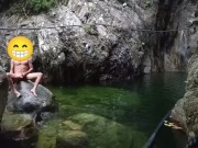 Two days swimming and jumping naked at the waterfall 13/16
