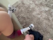 El cornudo de mi marido demoro en llegar, no agante y probe la leche de su mejor amigo 15/16