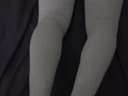 I let him fuck my little feet in grey knee-high socks 8/16