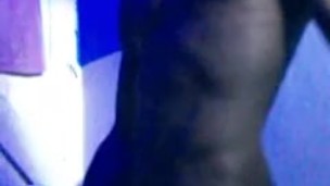 MALE STRIPPER STRIPPING NAKED IN THE CLUB WASHROOM AND JERKS OFF HARD