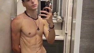 Banned TikTok - hung skinny eboy teen showing soft dick print in public at music festival