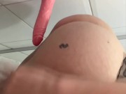 I secretly took my dildo to the bathroom 8/16