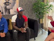 Family therapy with busty psychologist ends in hardcore threesome with stepfather and stepson 3/16