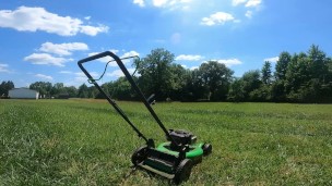 Uncut cock bi-male completely naked lawn maintenance public exhibitionist