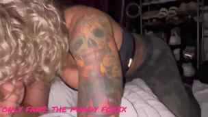 Polish tattooed couples hot sex fun creampie anal piss