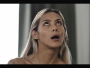 TIME FREEZE - Lucky Dude Receives Reach Around Handjob From Anal Slut TRAILER 1/16