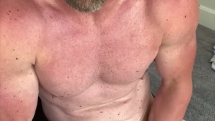 Jerking off in front of the window.