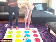 Two horny lesbians playing a twister game before inserting sex toys 2/16