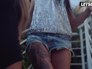 Sexy Chicks Katrin and Veronica Have Powerful Orgasms from Sensual Lesbian Sex - LETSDOEIT 1/16