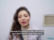 Public Agent Big boobs natural Ukrainian sucks big cock outdoors 8/16