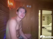I found this dude in the sauna and told him to record my blowjob skills. 7/16