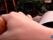 Skinny Dude Wanks His Big Dick Outdoors 7/16