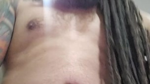 Sneaky standing masturbation