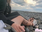 We Almost Got Caught - Risky Beach Sex (juicy Lousie) 6/16