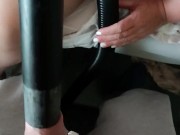the vacuum cleaner is milking my penis 15/16