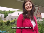 Public Agent Sex mad cougar Asha Heart caught gagging on big cock POV outdoor deepthroat and hard fast fuck 2/16