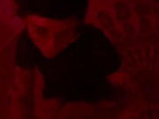 an exhibitionist girl  gave a blowjob to a random guy at a party 10/16