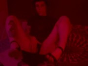 an exhibitionist girl  gave a blowjob to a random guy at a party