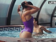 Euro Babes Susy, Canela and Kessy Delightful Threeway Outdoors - LETSDOEIT 1/16