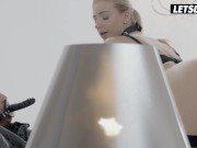 StepSisters Nataly and Darcia Hot Passionate Threesome with Big Dick StepDad - LETSDOEIT 3/16