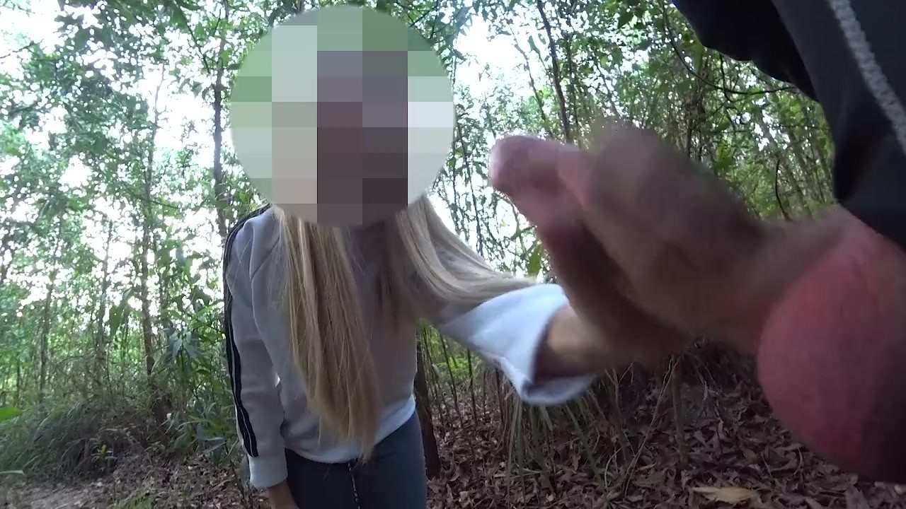 DICK FLASH IN FOREST: Sporty milf caught me jerking off ...