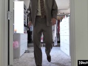 Boss Catches New Nanny Amia Miley Rubbing Her Pussy Instead Of Working 6/16