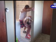 Quickie with the neighbours wife in the bathroom 10/16