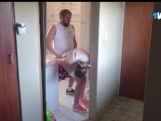 Quickie with the neighbours wife in the bathroom 11/16