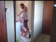 Quickie with the neighbours wife in the bathroom 15/16