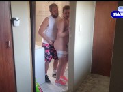Quickie with the neighbours wife in the bathroom 7/16