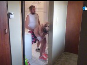 Quickie with the neighbours wife in the bathroom 9/16