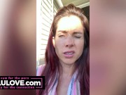 Big boobs babe trying face patches instead of Botox, caught driving in hurricane like storm & other behind scenes - Lelu Love 3/16