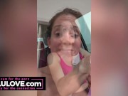 Big boobs babe trying face patches instead of Botox, caught driving in hurricane like storm & other behind scenes - Lelu Love 6/16