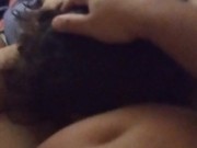 My fiance licking my pussy while i play with my bellybutton