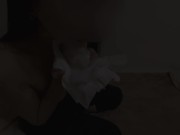 【個人撮影】朝におっぱいを舐められて起こされた可愛い彼女が濃厚フェラでご奉仕♡吸いながらのフェラに耐えきれず最後は口内射精♡／Japanese amateur hentai ／日本人／パイパン／色白 14/16