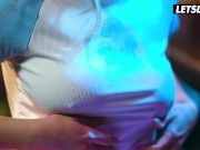 Hot Lesbian Fuck with Security Officer and Sexy Flight Attendant - LETSDOEIT 1/16