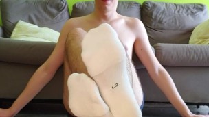 Verbal Footjob! I drain your balls by giving you a footjob after the gym