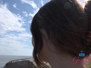 Hanging out with pornstar Serena Hill kicking it behind the scenes and getting a blowjob POV out in public 7/16