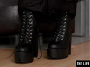 Ice cubes on her clit and her cold fingers in her hot pussy 6/16