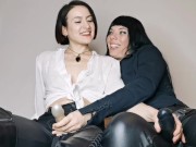 Strapon POV and Dirty Talk: Miss Flora and Goddess Aurora 4/16