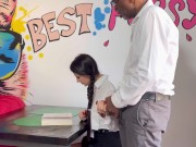 I was shocked when my teacher put his dick in my face and then fucked me on the table 3/16