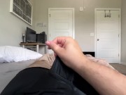 Teasing edging in my boxers *asmr moaning* *huhe cumshot* 15/16