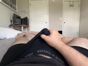 Teasing edging in my boxers *asmr moaning* *huhe cumshot* 2/16