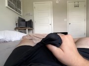 Teasing edging in my boxers *asmr moaning* *huhe cumshot* 5/16