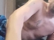 Watch me stroke this dick till I cum on my hand